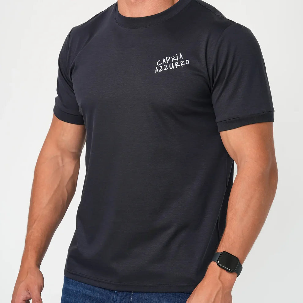 Capria Azzurro Luxury T Shirt - Navy